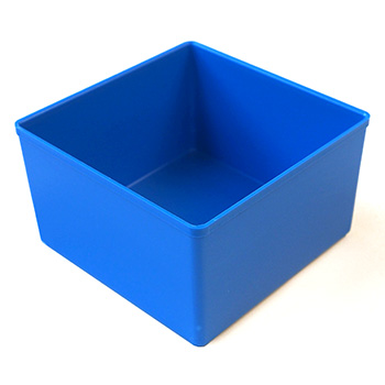 Casiers amovibles bleu pour mallettes aluminium et tiroirs