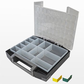 ALUCA M-Case 80-13 avec 13 boîtes en plastique