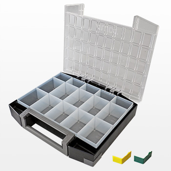 ALUCA M-Case 80-15 avec 15 boîtes en plastique