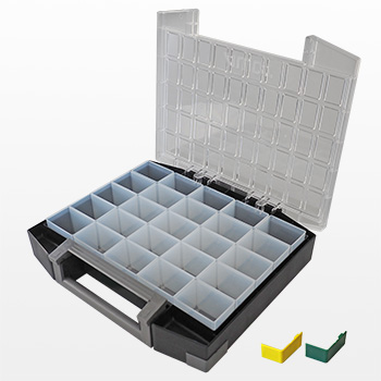ALUCA M-Case 80-25 avec 25 boîtes en plastique