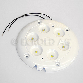 Plafonnier 6 LEDs IRIZIUM AX1000 en applique, aluminium blanc