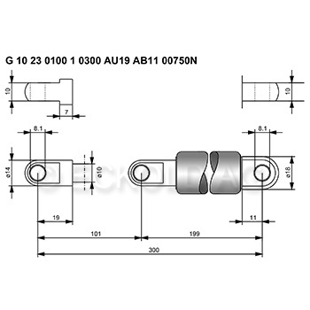 Gasdruckfeder 804180 