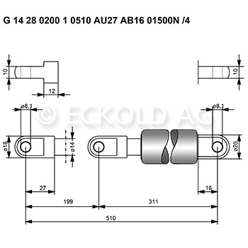 Gasdruckfeder 804397 