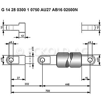 Gasdruckfeder 804598 