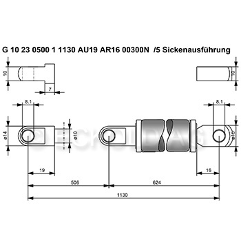 Gasdruckfeder 804902 