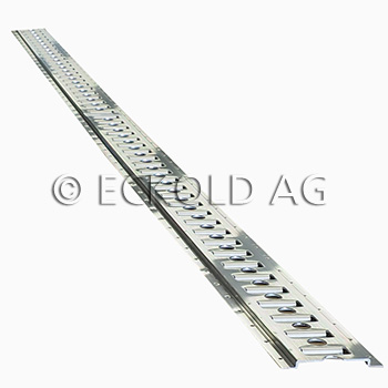 Rail d'arrimage mixte en aluminium trou et fente Ø 25 mm alternant