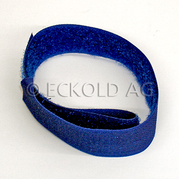 Velcro bleu