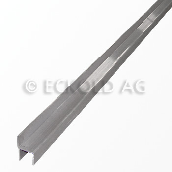 Profil d'encadrement avec battue 5000 mm / aluminium brut