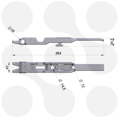 Griff Verschluss Superkit Superkit Ø 18 mm