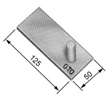 Plaque de maintien de tube simple pour réception de tube jusqu'à Ø60 mm