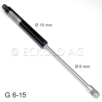 Gasdruckfedern Stahl Baureihe G 6-15