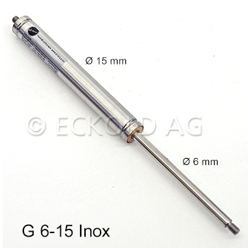 Ressorts à gaz de compression en INOX série G 6-15