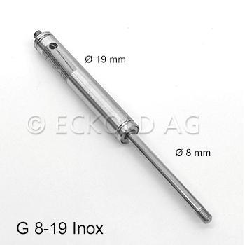 Ressorts à gaz de compression en INOX série G 8-19