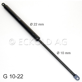 Gasdruckfedern Stahl Baureihe G 10-22